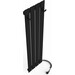 Электрический полотенцесушитель Laris Зебра Бостон ЧФ(Ч)4 R2 73207921 (310x1200, черный матовый, правый, с таймером), Доступные размеры: 310 x 1200, Цвет производителя: черный матовый, Подключение полотенцесушителя: правое, фото 4