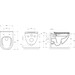 Безободковый подвесной унитаз Roca Hebe Round Rimless A34H138000 (c сиденьем), фото 11