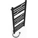 Электрический полотенцесушитель Laris Зебра Тетрис ЧФ(Ч)12 R2 73207856 (500x1100, черный матовый, левый, с таймером), Доступные размеры: 500 x 1100, Цвет производителя: черный матовый, Подключение полотенцесушителя: левое, фото 4