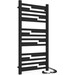 Электрический полотенцесушитель Laris Зебра Тетрис ЧФ(Ч)12 R2 73207857 (500x1100, черный матовый, правый, с таймером), Доступные размеры: 500 x 1000, Цвет производителя: черный матовый, Подключение полотенцесушителя: правое, фото 