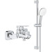 Комплект смесителей для ванной комнаты Grohe Cubeo & Tempesta Cube BF101813TC (1018130000+27578003), фото 