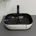 Раковина VBI Ravenna White Black Marmo VBI-011230 (46x33 см, чорний/білий мармур глянсовий, чаша), Доступні розміри: 45 x 32, Колір виробника: мармур, чорний глянсовий, фото , изображение 4