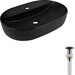 Умивальник Qtap Scorpio Black Matt QT142203MBMBN48469 (60x40 см, чорний матовий, з донним клапаном), фото 