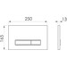 Клавіша змиву Imprese i-Frame i7114PC (хром), Колір виробника: хром, фото , изображение 3
