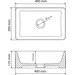 Умивальник VBI Asti White VBI-013003 (48x30 см, білий глянсовий), Доступні розміри: 48 x 30, Колір виробника: білий глянець, фото , изображение 4