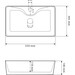 Умывальник VBI Forli L White VBI-011103 (55x30 см, белый глянцевый), фото 5