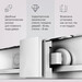 Душевая кабина Am.Pm Gem Square Slide W90UG-403-120280-MT (120x80 см, стекло прозрачное, профиль хром матовый), Доступные размеры: 120 x 80, Цвет производителя: сатин (хром матовый), фото 11