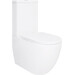 Безободковый унитаз-компакт Qtap Robin Ultra Quiet QT13226089AW (воронкообразный, с сиденьем), фото 3