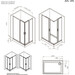 Душевая кабина Am.Pm Gem Square Slide W90UG-403-120280-MT (120x80 см, стекло прозрачное, профиль хром матовый), Доступные размеры: 120 x 80, Цвет производителя: сатин (хром матовый), фото 12