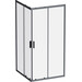 Душова кабіна Am.Pm Gem Square Slide W90UG-403-100100BT (100x100 см, прозоре скло, профіль чорний матовий), Доступні розміри: 100 x 100, Колір виробника: чорний матовий, фото 