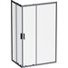 Душова кабіна Am.Pm Gem Square Slide W90UG-403-120280-BT (120x80 см, прозоре скло, профіль чорний матовий), Доступні розміри: 120 x 80, Колір виробника: чорний матовий, фото 