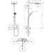 Душова система з термостатом Hansgrohe Pulsify S Showerpipe 260 1jet EcoSmart Brushed Bronze 24221140 (брашована бронза, з поличкою), Колір виробника: брашована бронза, фото , изображение 2