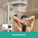 Душова система із термостатом Hansgrohe Rainfinity EcoSmart Showerpipe 250 1jet White Matt 28742700 (біла матова, з поличкою), Колір виробника: білий матовий, фото , изображение 4