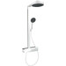Душова система із термостатом Hansgrohe Rainfinity EcoSmart Showerpipe 250 1jet White Matt 28742700 (біла матова, з поличкою), Колір виробника: білий матовий, фото 