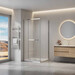Душевая кабина Domospa by Ravak Elegance ESDPS-120/80 (RKUC500018, 120x80 см, стекло прозрачное, профиль хром), Доступные размеры: 120 x 80, Цвет производителя: прозрачное стекло, отделка хром, фото 3