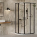 Душевая кабина Ravak X-Point Slim XPSCP4 R500 (X3B27030FZ1C, 90x90 см, стекло прозрачное, профиль черный матовый), Доступные размеры: 90 x 90, Цвет производителя: прозрачное стекло, отделка черная матовая, фото 
