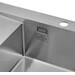 Кухонна мийка зі змішувачем Kroner KRG6350RHMC031GRASP016 (63x50 см, 3.0/1.0 мм, з коландером, дозатором та сифоном), фото , изображение 6