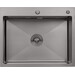 Кухонна мийка зі змішувачем Kroner KRS6350HMGRP030SP026 (63x50 см, 3.0/1.0 мм, з коландером, дозатором та сифоном), фото , изображение 10