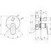 Змішувач прихованого монтажу для ванни Kroner Element 211337-5301 (графіт, внутрішня частина в комплекті), Колір виробника: графіт, фото , изображение 6