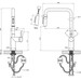 Смеситель для кухни Kroner Element 296569B-0101 (хром, с выдвижной лейкой и подключением питьевой воды), Цвет производителя: хром, фото 11