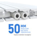 Вертикальний радіатор Navin Largo Double White 02-144163-4518 (45x180, білий глянсовий), Колір виробника: білий глянець, фото , изображение 5