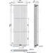 Вертикальний радіатор Navin Ellipse Double White 02-145133-6018 (60x180, білий глянсовий), Колір виробника: білий глянець, фото , изображение 9
