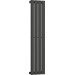 Вертикальный радиатор Navin Largo Black Matt 02-244062-3012 (30x120, черный муар), Доступные размеры: 30 x 120, Цвет производителя: черный муар, фото 3