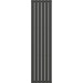Вертикальный радиатор Navin Largo Double Black Matt 02-244063-4518 (45x180, черный муар), Цвет производителя: черный матовый, фото 