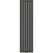 Вертикальний радіатор Navin Largo Double Black Matt 02-244163-4518 (45x180, чорний муар), Колір виробника: чорний муар, фото 