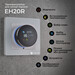 Терморегулятор для електричної теплої підлоги Navin EH20R-16A Wi-Fi Tuya (24-160075-0331, білий глянсовий, з Wi-Fi та зовнішнім датчиком температури), фото , изображение 2