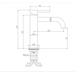 Змішувач для умивальника Devit Flow Chrome 550534C (хром), Колір виробника: хром, фото , изображение 4