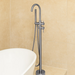 Змішувач для ванни Devit Flow Brushed Nickel 550538N (брошований нікель, підлоговий), Колір виробника: брашований нікель, фото , изображение 2