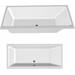 Акрилова ванна Radaway Duna WA1-61-160x075S (160x75 см, з ніжками та сифоном), Доступні розміри: 160 x 75, фото , изображение 2