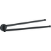 Полотенцедержатель VBI Venus Black VBI-040018BL (черный матовый, двойной, поворотный), Цвет производителя: черный матовый, фото 