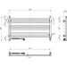 Електрична рушникосушарка Navin Авангард Sensor 12-128153-9050 (900x500, біла глянсова, ліва, сенсорна, з таймером), Доступні розміри: 900 x 500, Колір виробника: білий глянець, Підключення рушникосушарки: ліве, фото , изображение 6