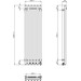 Електрична рушникосушарка Navin Levante Sensor 12-857153-3312 (330x1200, білий оксамит, ліва, сенсорна, з таймером), Доступні розміри: 330 x 1200, Колір виробника: білий глянець, Підключення рушникосушарки: ліве, фото , изображение 5