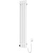 Електрична рушникосушарка Navin Levante Sensor 12-857053-2112 (210x1200, білий оксамит, права, сенсорна, з таймером), Доступні розміри: 210 x 1200, Колір виробника: білий глянець, Підключення рушникосушарки: праве, фото , изображение 3