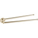 Полотенцедержатель VBI Venus Brushed Gold VBI-040018NI (брашированное золото, двойной, поворотный), Цвет производителя: брашированное золото (матовое), фото 