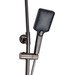 Душева система з термостатом Platinum KZ22 (SP000041336, графіт, з полицею, зливом, дисплеєм та гігієнічним душем), фото , изображение 3