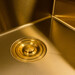Кухонна мийка Valeso Handmade PVD Gold SP000044305 (50x50 см, золото, 3.0/0.8 мм, з дозатором та сифоном), Доступні розміри: 50x50, Колір виробника: золото, Тип поверхні: PVD, фото , изображение 5