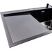 Кухонна мийка Valeso Handmade Decor PVD R SP000049738 (78x50 см, чорна, 3.0/0.8 мм, права, з дозатором та сифоном), Доступні розміри: 78 x 50 R, Колір виробника: чорний, Тип поверхні: PVD декор, фото , изображение 4