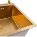 Кухонная мойка Valeso Handmade PVD Gold Decor SP000045974 (60x50 см, золото, 3.0/0.8 мм, c дозатором и сифоном), Доступные размеры: 60 x 50, Цвет производителя: золото, Тип поверхности: PVD декор, фото 3