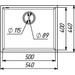 Мойка для кухни Valeso Oasis 5444 (SP000047215, 54х44 см, серый матовый), Цвет производителя: серый матовый, фото 6