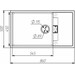 Мийка для кухні Valeso Diamond 8650 (SP000047306, 86х50 см, антрацит), Колір виробника: антрацит, фото , изображение 5