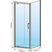 Душевая кабина Dusel A-518 A51810010 (100x100 см, стекло прозрачное, профиль хром), Доступные размеры: 100 x 100, Цвет производителя: прозрачное стекло, отделка хром, фото 3
