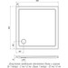 Душевой поддон Snail Лаура White Glossy 138A100 (90x90 см, белый глянцевый), Доступные размеры: 90 x 90, Цвет производителя: белый глянец, фото 8