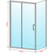 Душевая кабина Dusel A-517 A51714090 (140x90 см, стекло прозрачное, профиль хром), Доступные размеры: 140 x 90, Цвет производителя: прозрачное стекло, отделка хром, фото 4
