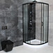 Душевая кабина Dusel EF-182B Black Matt 518291 (90x90 см, стекло прозрачное, профиль черный матовый), фото 3