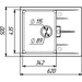 Мийка для кухні Valeso Zirkone 6250 (SP000047491, 62х50 см, сіра матова), Колір виробника: сірий матовий, фото , изображение 5