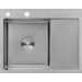 Кухонная мойка Kroner KRP Gebürstet 6350LHM (Geburstet-6350LHM, 63x50 см, 3.0/1.0 мм, с коландером и сифоном), Доступные размеры: 63 x 50 L, фото 